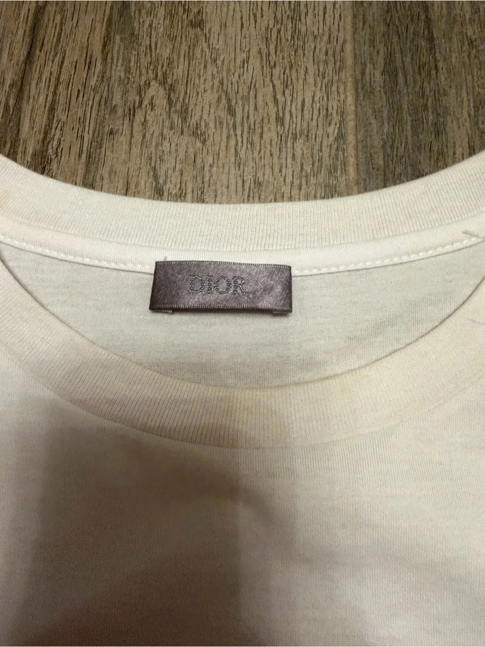 Dior x KAWS White Graffiti Logo & Bee Embroidery T-Shirt